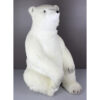 34"H X 24.5"W WHITE POLAR BEAR