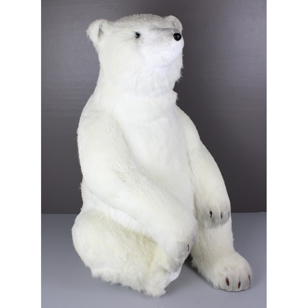 34"H X 24.5"W WHITE POLAR BEAR