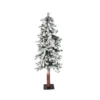 3’x21″D FLOCKED ALPINE TREE