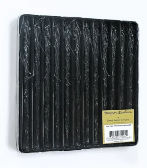 7.5" GLASS CLEAR ICICLE ORNAMENT - BOX OF 12