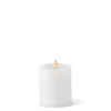 3.5"D x 5.5"T WHITE LUMINARA PILLAR CANDLE