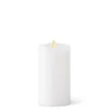 3.5"D x 7.5"T WHITE LUMINARA PILLAR CANDLE