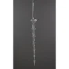9" CLEAR ACRYLIC ICICLE ORNAMENT