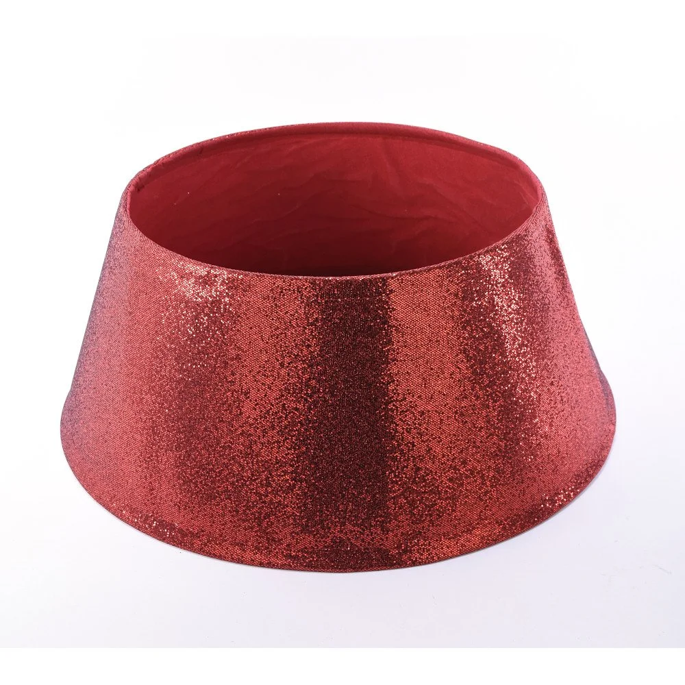 10"x22"D RED SPARKLE TREE COLLAR