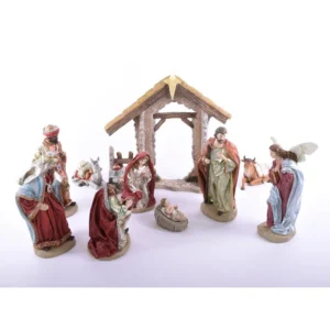 RESIN NATIVITY SET - SET OF 11 PIECES