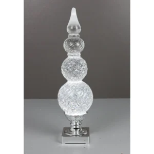 15.5" LIGHTED FINIAL WATER GLOBE