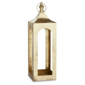 21.25" GOLD METAL LANTERN