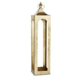 29" GOLD METAL LANTERN
