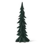 24.75" DARK GREEN VELVET TABLETOP TREE
