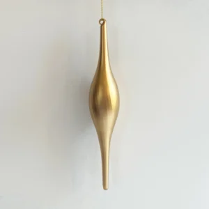 10.5" GOLD GLASS FINIAL ORNAMENT