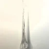 9" CLEAR CRYSTAL GLASS TEARDROP ORNAMENT