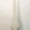 9.75" WHITE GLASS BEADED FINIAL ORNAMENT