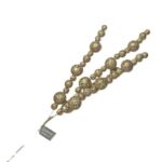 24" CHAMPAGNE GLITTER BALL SPIKE SPRAY