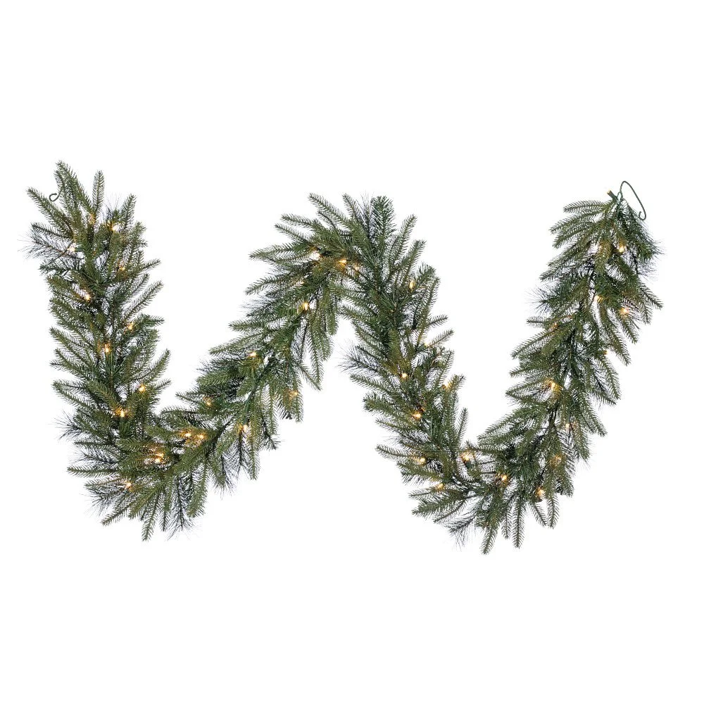 9'x14"D PRELIT JACK PINE GARLAND