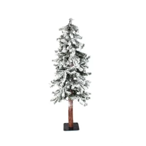 4'x24"D FLOCKED ALPINE TREE