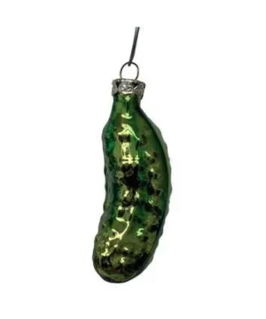 3″ HAND BLOWN GLASS PICKLE ORNAMENT
