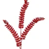34.5" RED JEWELED GLITTER FERN SPRAY