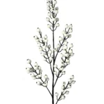 30" WATERPROOF MATTE WHITE WINTER BERRY SPRAY