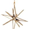 7" CHAMPAGNE GLITTER MIRROR STARDUST ORNAMENT