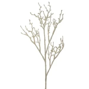 36" WHITE ICED TWIG SPRAY