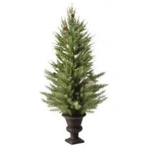 40" UV POTTED MINI SPRUCE TREE IN URN
