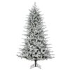 7.5’x57″D FLOCKED STOCKHOLM SPRUCE TREE