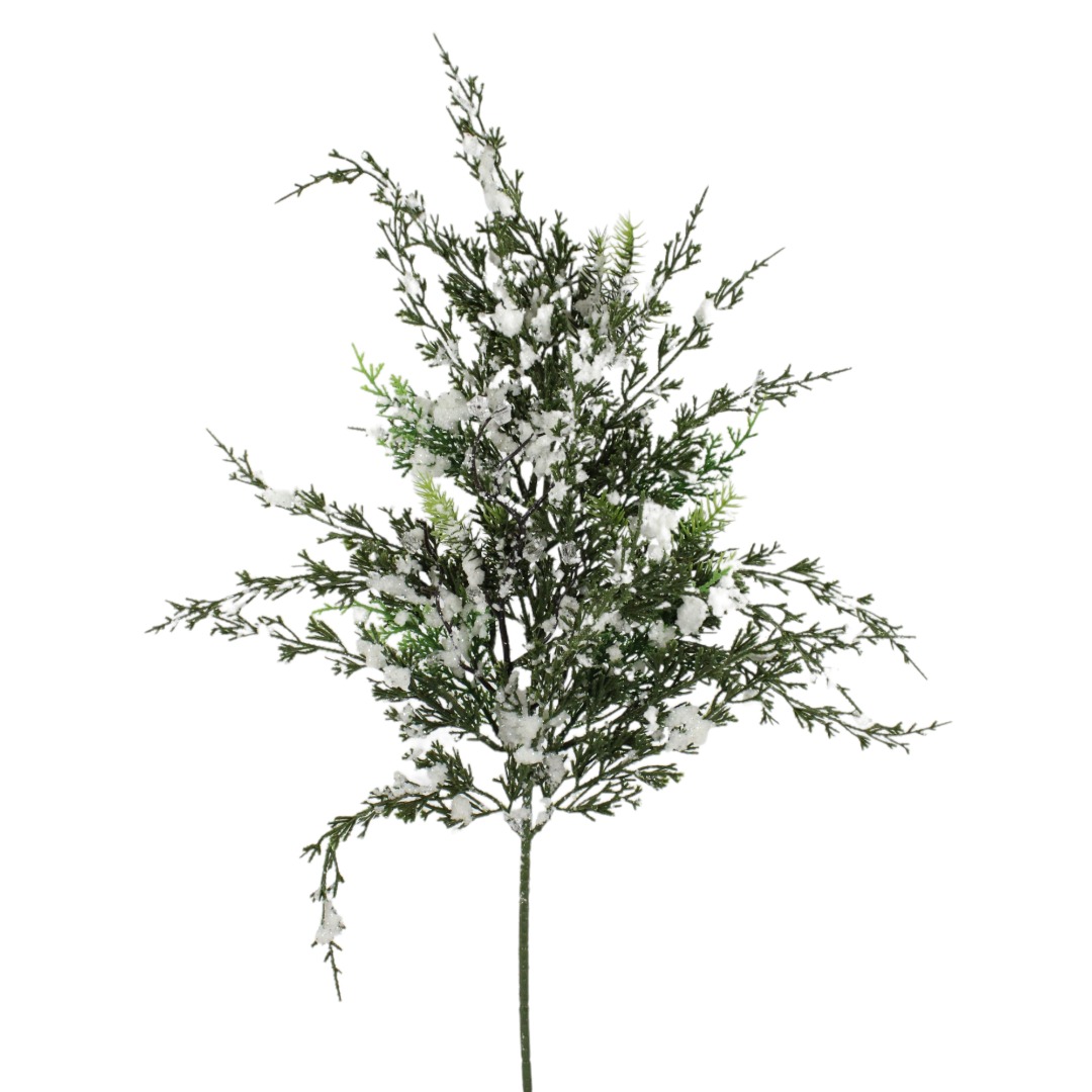 29" SNOWY CEDAR SPRAY