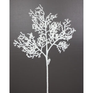 28" WHITE BEADED TWIG SPRAY