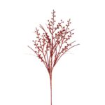 29" RED GLITTER WINTER BERRY SPRAY