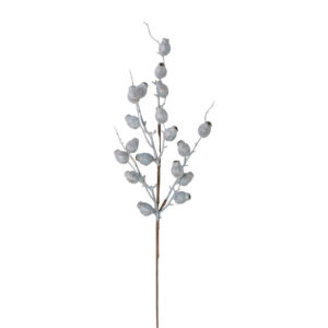 28" BLUE/ GRAY METALLIC BERRY/ POD SPRAY