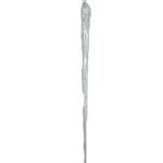 9.5" CLEAR GLASS ICICLE ORNAMENT