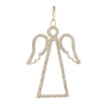 5.25" GOLD RHINESTONE ANGEL ORNAMENT