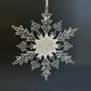 8" ACRYLIC ICY SNOWFLAKE ORNAMENT