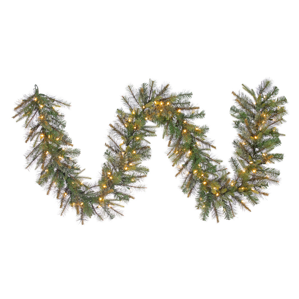 9'x14"D LIT MARSHALL MIX PINE GARLAND