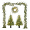 9'x20"D LIT NORFOLK PINE GARLAND