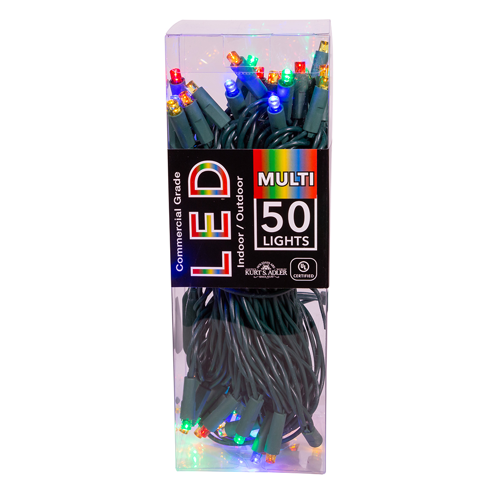 50 LIGHTS 5MM MULTI-COLORED LED LIGHT SET