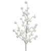 26" WHITE FLOCKED FOREST BERRY SPRAY