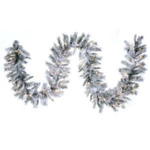 9'x14"D FLOCKED BALSAM GARLAND