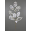 27" PLATINUM BERRY LEAF SPRAY