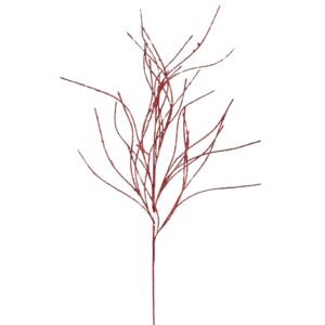 45" CRANBERRY ICED WILLOW SPRAY