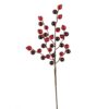 18" RED/ BURGUNDY BERRY SPRAY