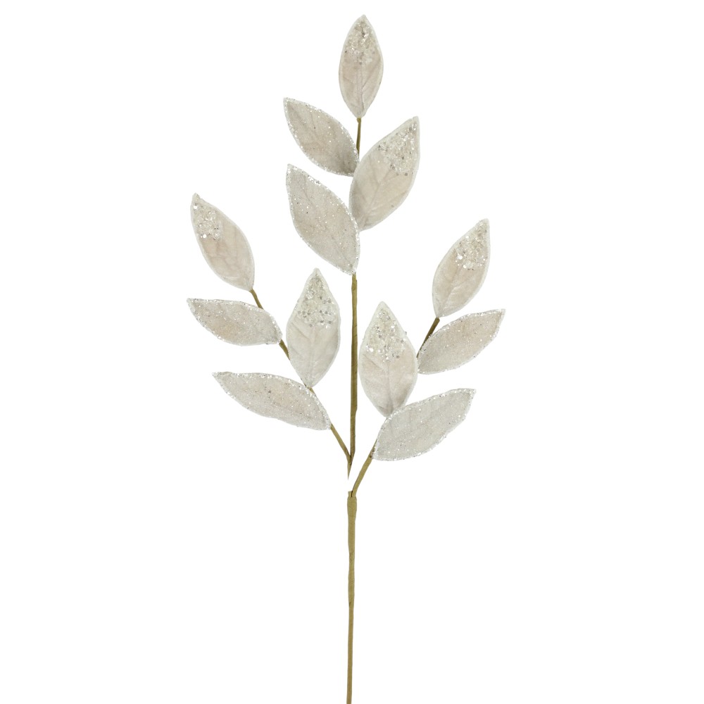 28" PLATINUM ICED LEAF SPRAY