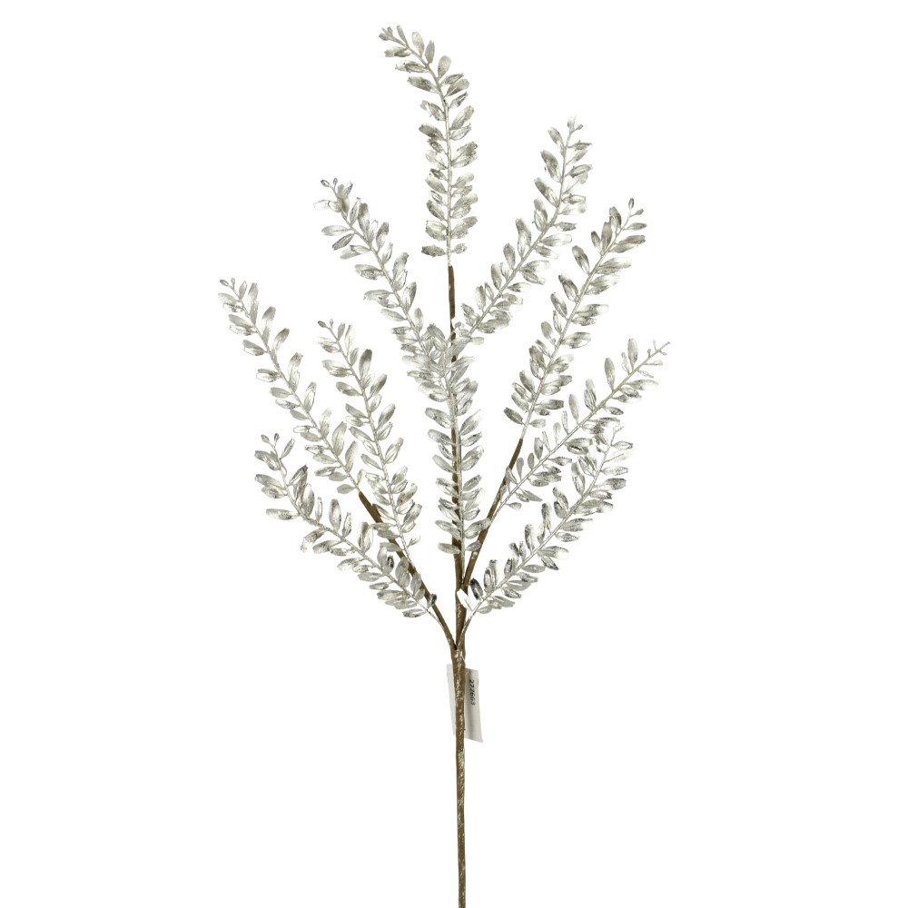 28" PLATINUM METALLIC LEAF SPRAY