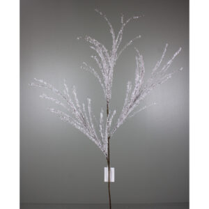 42" NATURAL SNOW WHISPY PINE SPRAY