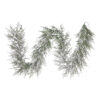 9'x20"D UNLIT FLOCKED NORFOLK PINE GARLAND