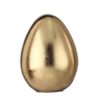 4" CHAMPAGNE-GOLD RESIN EGG - SET OF 4