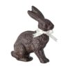 10" RESIN CHOCOLATE BUNNY