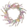 26"D PASTEL IRIDESCENT GLITTER EGG/ BERRY WREATH