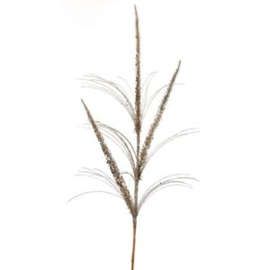 34" CHAMPAGNE/ GOLD GLITTER TRIPLE SPIKE GRASS SPRAY