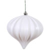 5.7" MATTE WHITE ONION ORNAMENT